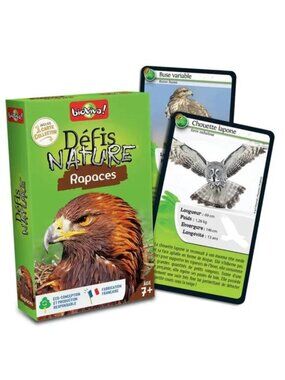Bioviva Défis Nature -Rapaces -French Card Game New Sealed Ages 7+